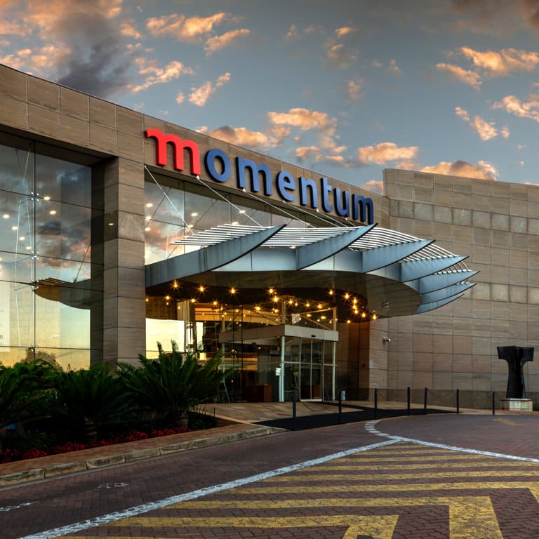 The entrance to the Momentum head office in Centurion.