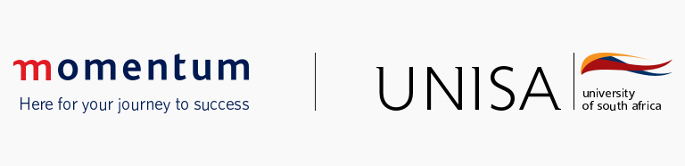 Momentum and Unisa logos.