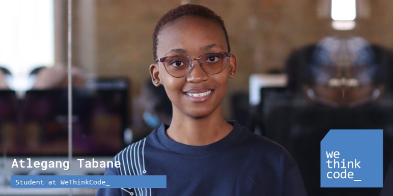 Atlegang Tabane, 2nd-year software developer at WeThinkCode.