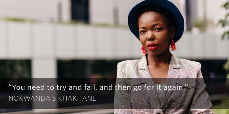 Nokwanda Sikhakhane, a coder at IT Varsity and #MomentumFutures 2021 cohort.