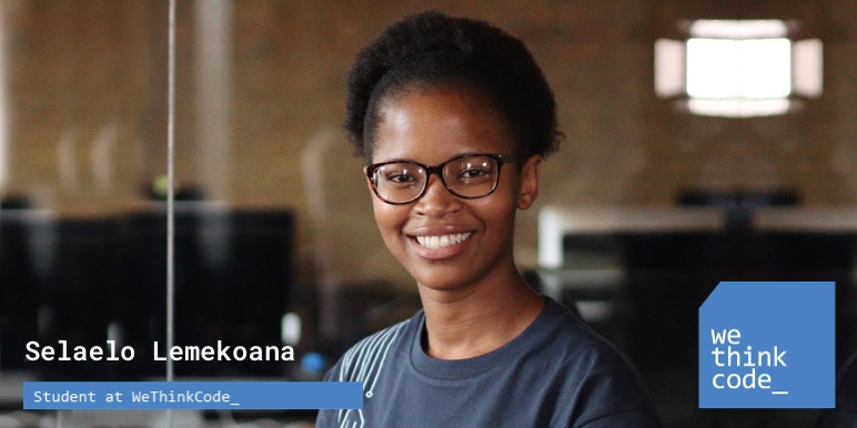 Selaelo Lemekoana, programming student at WeThinkCode.