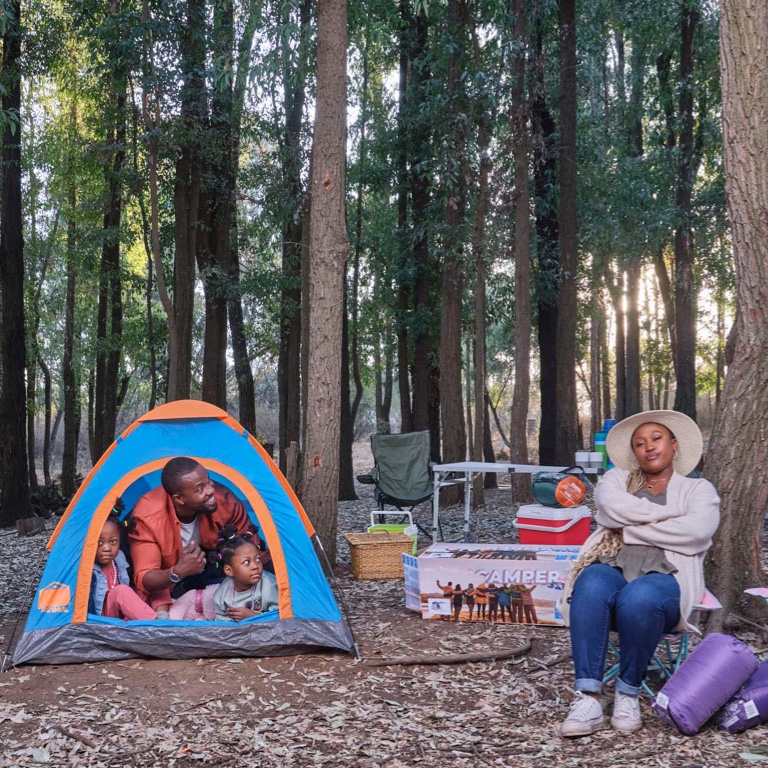 Husband takes his family on a camping trip in the woods but has bought a very small tent to fit a family of 4. The wife is frustrated and annoyed as they try to squeeze themselves into a small tent to take shelter as it’s about to rain