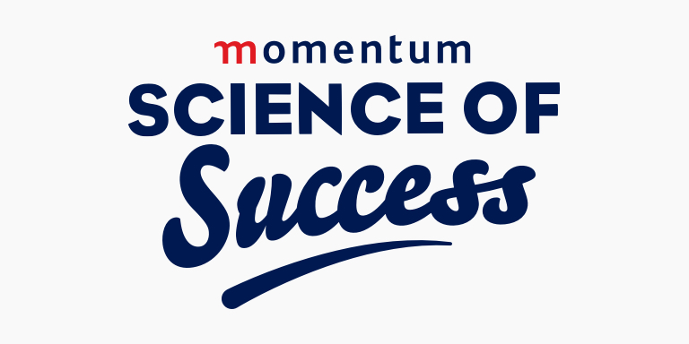 Momentum Science of Success logo. Financial success is a science and can be implemented by anyone.