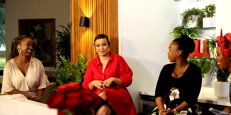 Elana Afrika-Bredenkamp, Nontokozo Madonsela, Farah Fortune and Trudy Luthuli.