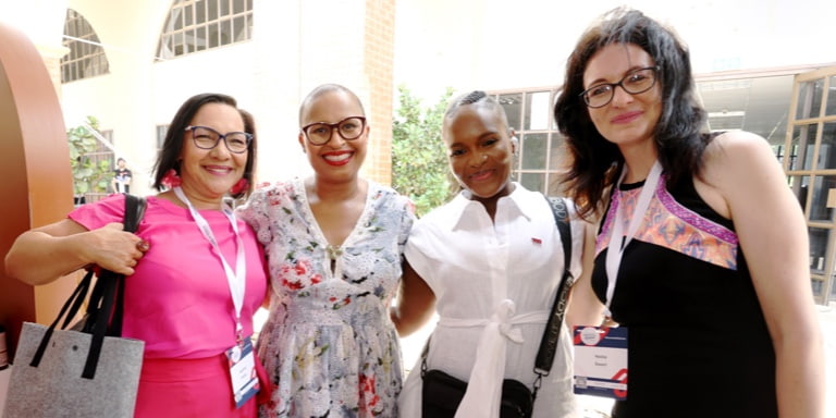 Heather Noble, Lettie-Basani Phume, Nomathemba Rosenberg and Nadia Swart from Momentum.