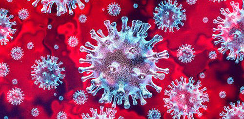 A virus spreading and taking over the body's bloodstream.